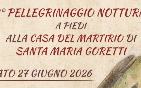 Pellegrinaggio notturno alla Casa di Santa Maria Goretti
