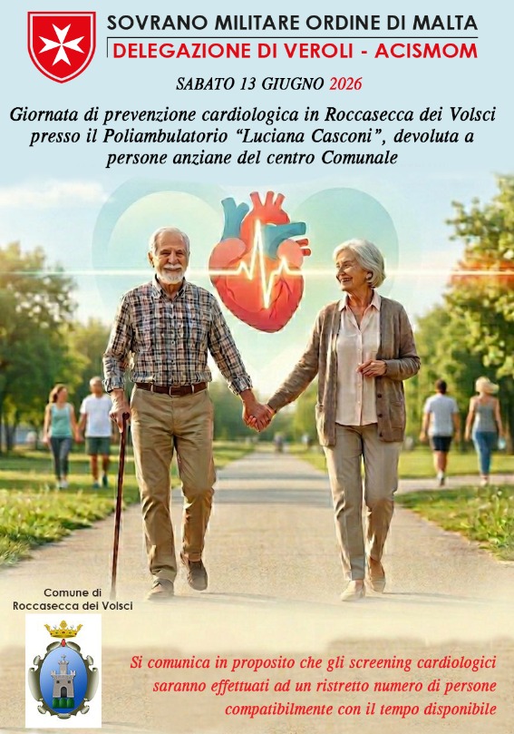 Screening cardiologico al Poliambulatorio di Roccasecca
