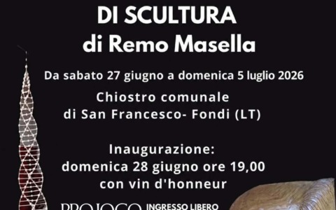 Mostra di sculture in legno di Remo Masella a Fondi