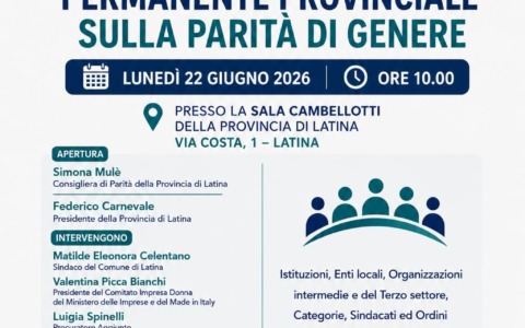 Conferenza stampa per il Tavolo Permanente sulla Parità di Genere