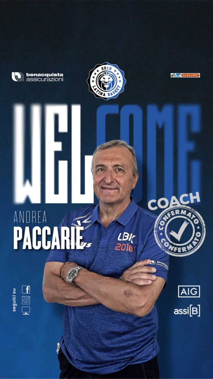 Andrea Paccariè nuovo coach della Benacquista Latina