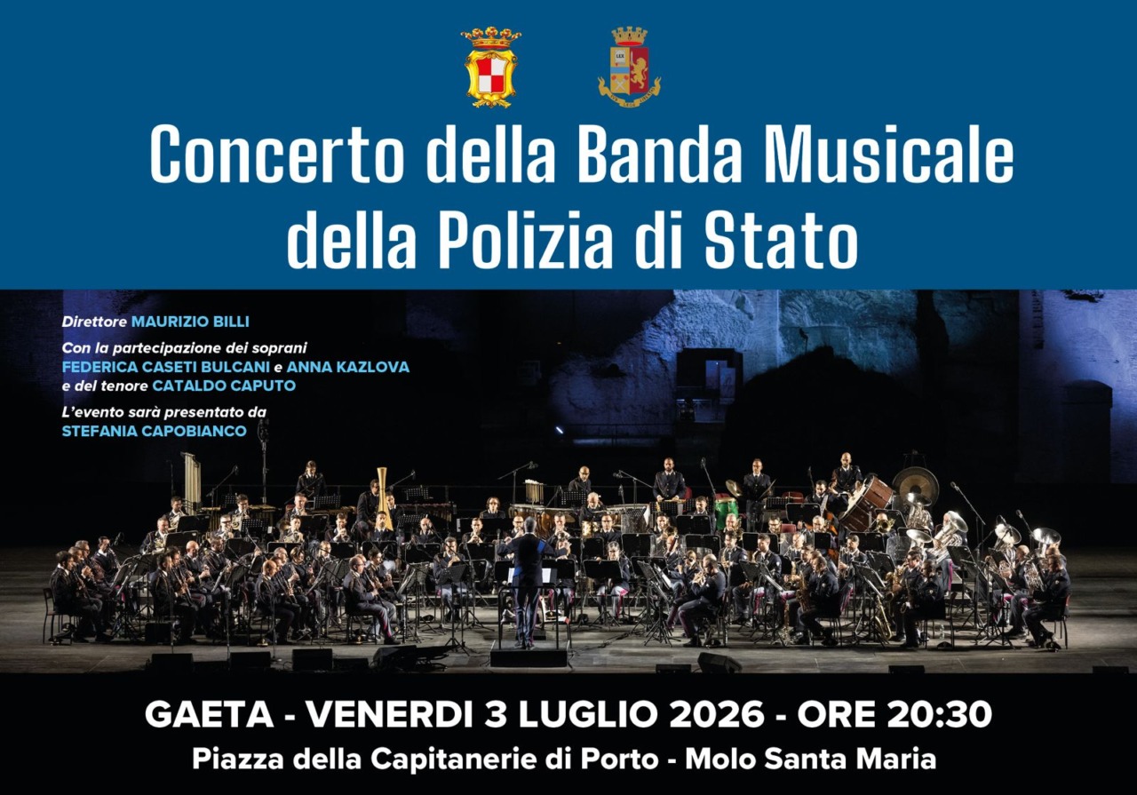 Concerto della Banda Musicale della Polizia a Gaeta