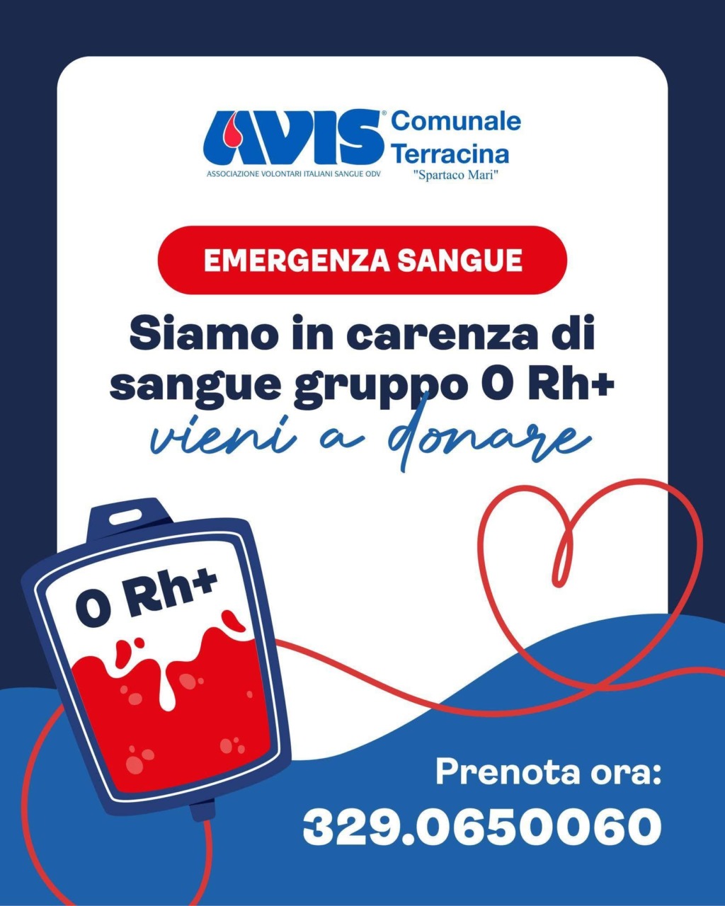 Emergenza sangue: Avis attiva donazioni per 0 Rh positivo
