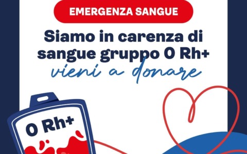 Emergenza sangue: Avis attiva donazioni per 0 Rh positivo