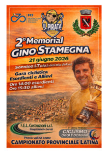 Domani a Sonnino il Memorial Gino Stamegna