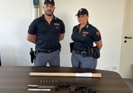 Arrestato per minacce con pistola a Fondi