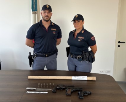 Arrestato per minacce con pistola a Fondi