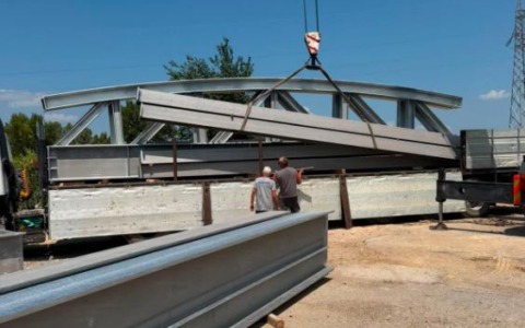Avanzano i lavori per il ponte sulla SP 126 Portogaleo