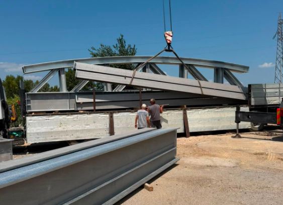 Avanzano i lavori per il ponte sulla SP 126 Portogaleo