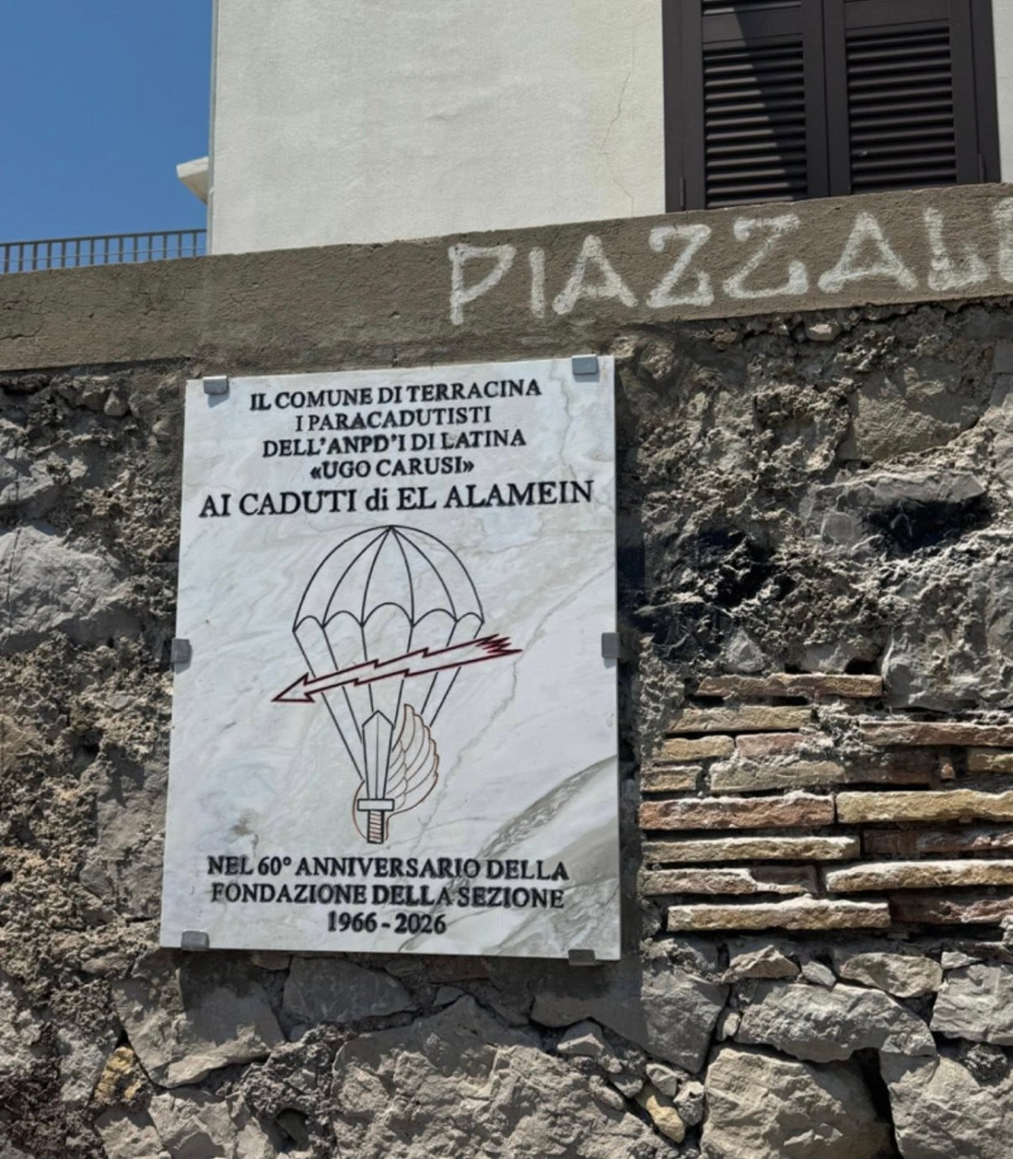 60 anni dell’Associazione Paracadutisti d’Italia a Terracina