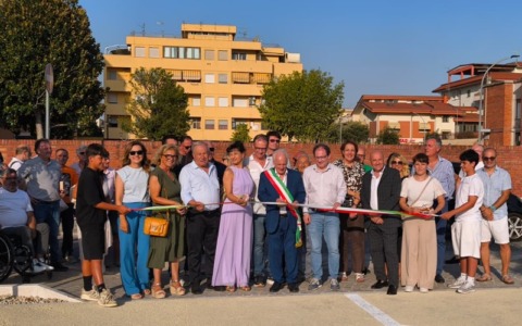 Inaugurato il nuovo parcheggio di via Mameli a Pontinia