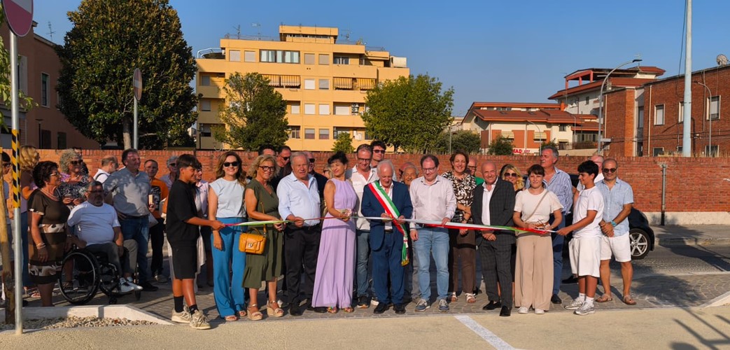 Inaugurato il nuovo parcheggio di via Mameli a Pontinia