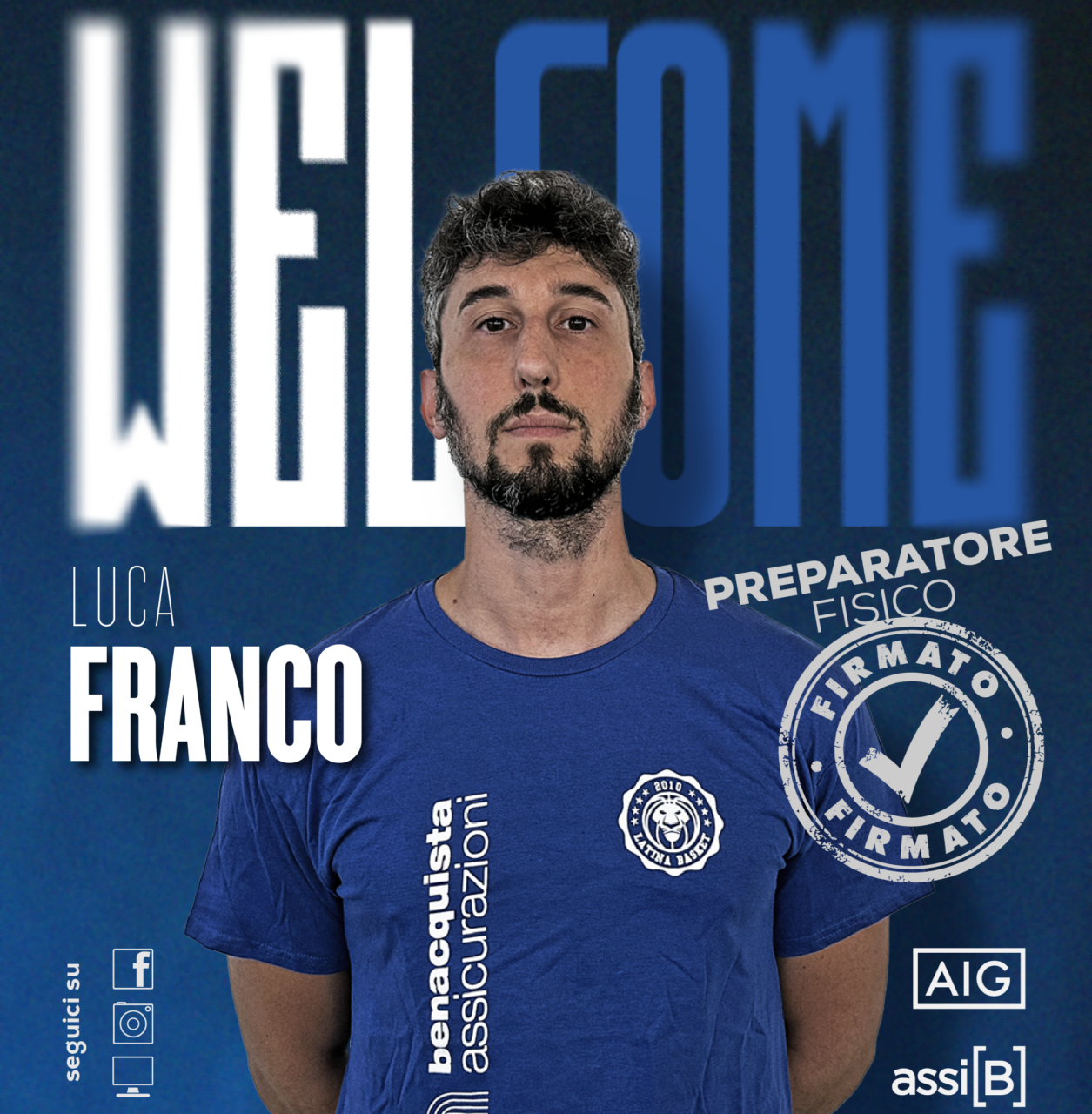 Luca Franco nuovo preparatore atletico della Benacquista Latina