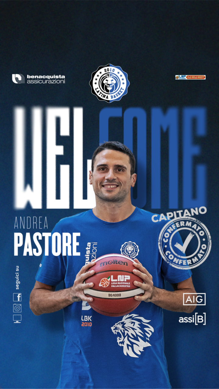 Andrea Pastore confermato capitano della Benacquista Latina