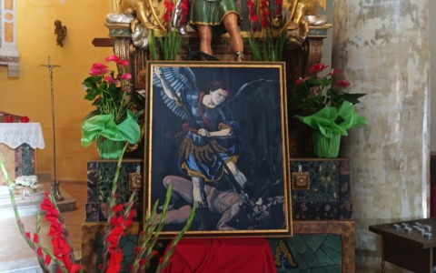 Pisterzo, svelata la tela di San Michele firmata da Lattanzi