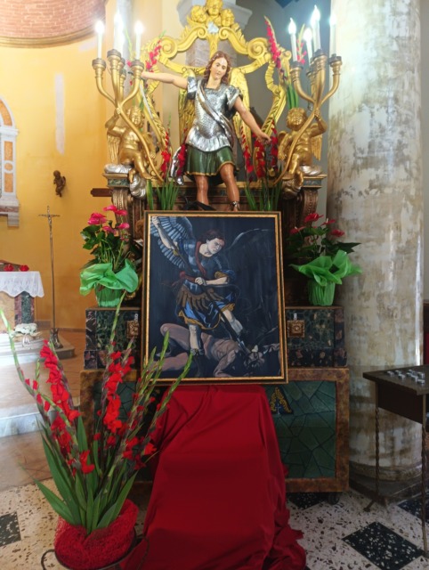 Pisterzo, svelata la tela di San Michele firmata da Lattanzi