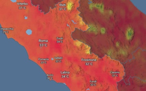 Torna il grande caldo: bollino rosso a Latina e Roma