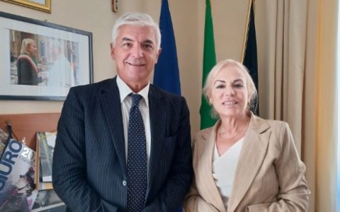 Latina, il sindaco Celentano incontra il Questore Martino