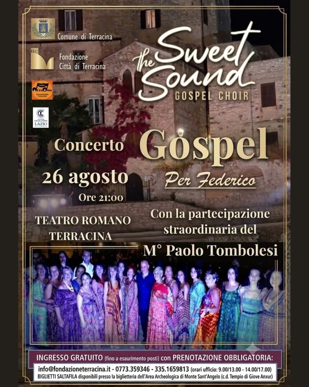 Gospel a Terracina per ricordare Federico Salvagni