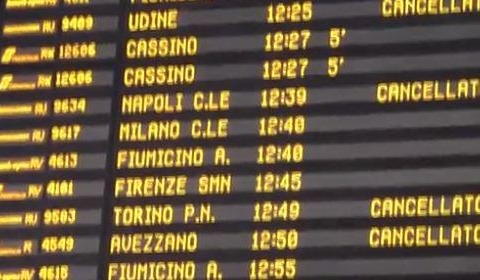 Incendi sulle ferrovie, treni in ritardo fino a tre ore