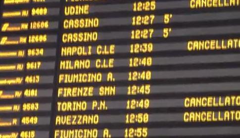 Incendi sulle ferrovie, treni in ritardo fino a tre ore