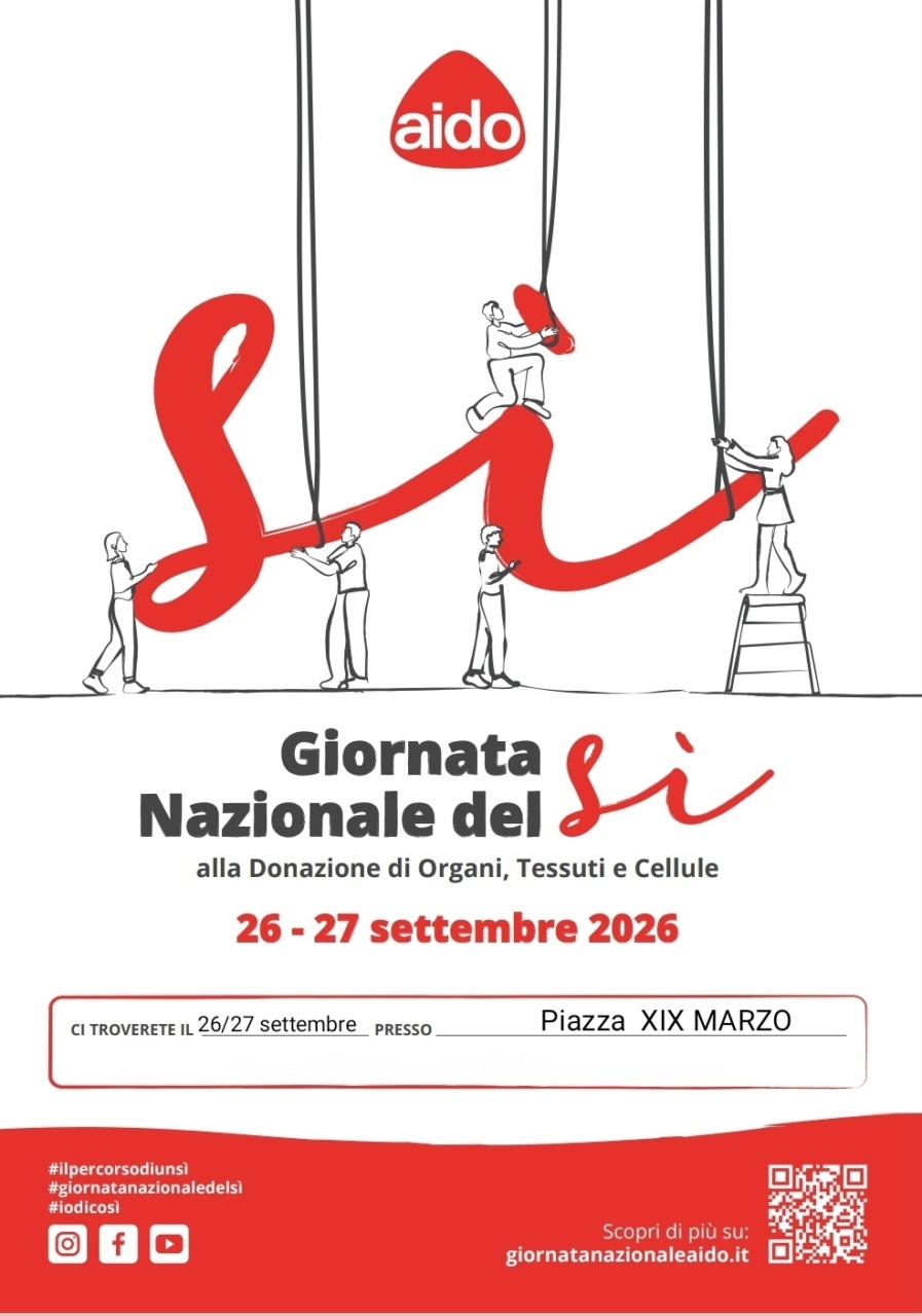AIDO in piazza a Cisterna per la donazione di organi