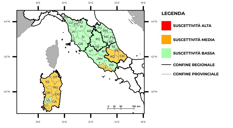 Maltempo, nuova allerta su Latina e Frosinone