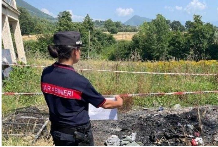 Rifiuti bruciati a Sonnino, denunciato il responsabile