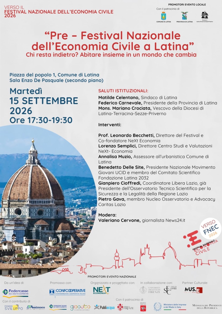 Latina, il Pre-Festival dell’Economia civile parla di casa