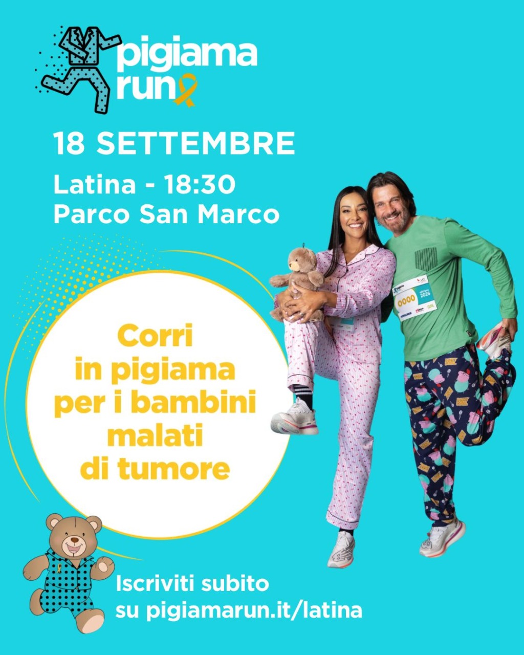 Pigiama Run, a Latina una corsa per i bambini oncologici